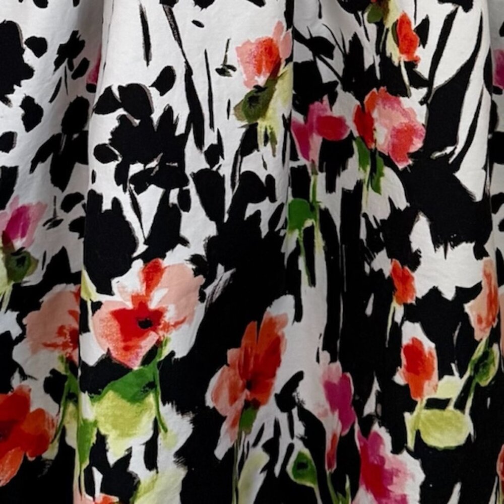 American Living Floral Fit & Flare Dress‎ Size 12 Square Neck Sleeveless Easter - Picture 5 of 9